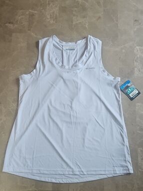 Columbia White Women's Omni-wick Tank Top Size Large